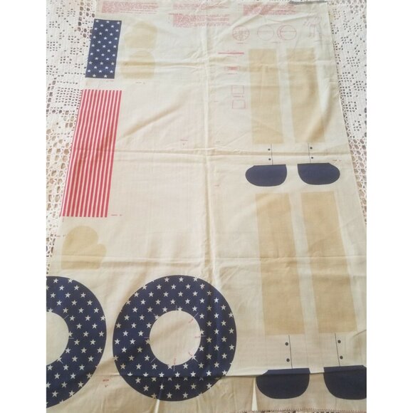 Liberty Humpty Dumpty Doll Cut and Sew Fabric Traditions 1990 Patriotic American - Picture 7 of 8